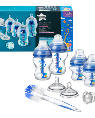 Tommee Tippee Advanced Anti-Colic Starter Bottle Kit- Boy